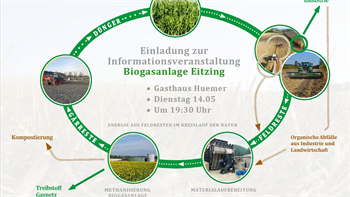 Einladung Informationsveranstaltung Biogasanlage Eitzing